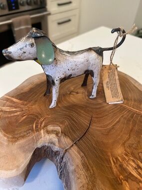 HomArt recycled metal primitive dog